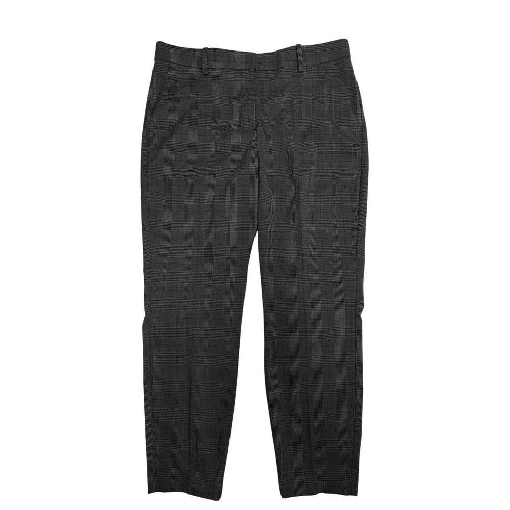 H&M Womens Plaid Ankle-Length Slacks Size 14